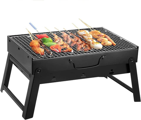 Portable Barbecue Charcoal Grill Stainless Steel Folding